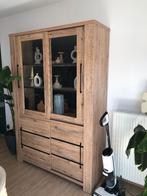 Vitrinekast Scarlet Oak - Nieuwstaat, Huis en Inrichting, Ophalen, Zo goed als nieuw, Glas