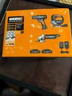 3 Worx accu machines  nieuw 20V, Doe-het-zelf en Bouw, Ophalen of Verzenden, Zo goed als nieuw, Boormachine