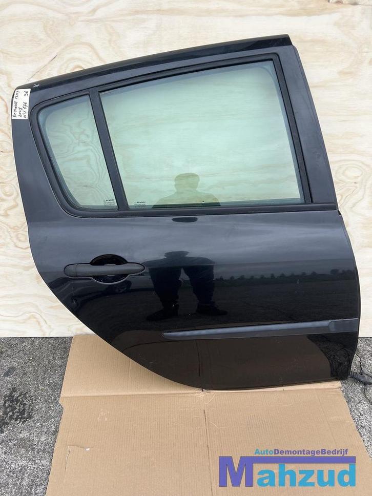 RENAULT CLIO 3 zwart NV676 Rechts achter deur 2006-2014, Auto-onderdelen, Carrosserie, Deur, Renault, Gebruikt, Ophalen of Verzenden