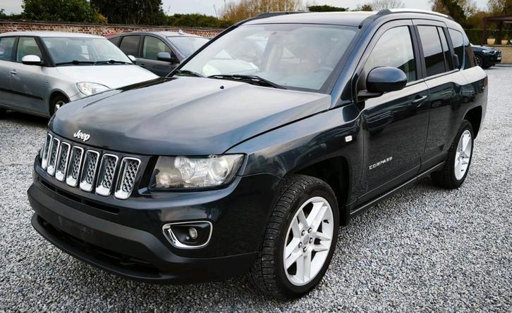 🆕EXPORT•JEEP COMPASS_2.2 D(135CH)_2013💢EUR.5_EQUIP_4x4💢, Auto's, Jeep, Bedrijf, Te koop, Compass, ABS, Achteruitrijcamera, Airbags