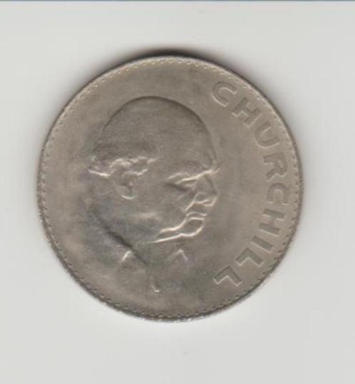 Groot-Brittannië 1965 1 crown "Death of Winston Churchill", Postzegels en Munten, Munten | Europa | Niet-Euromunten, Losse munt