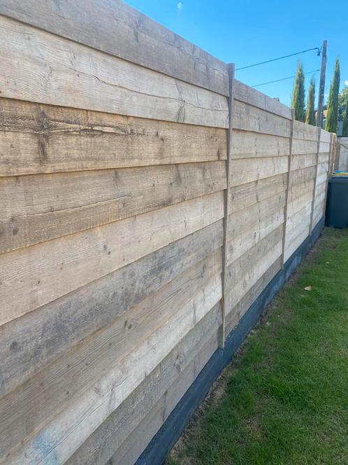 Steigerhouten schuttingsplanken, Tuin en Terras, Schuttingen, Ophalen