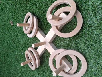 Nieuwe houten ringen werpen met 8 ringen zeer sterk
45 cm beschikbaar voor biedingen