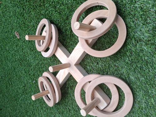 Nieuwe houten ringen werpen met 8 ringen zeer sterk
45 cm, Kinderen en Baby's, Speelgoed | Houten speelgoed, Nieuw, Ophalen