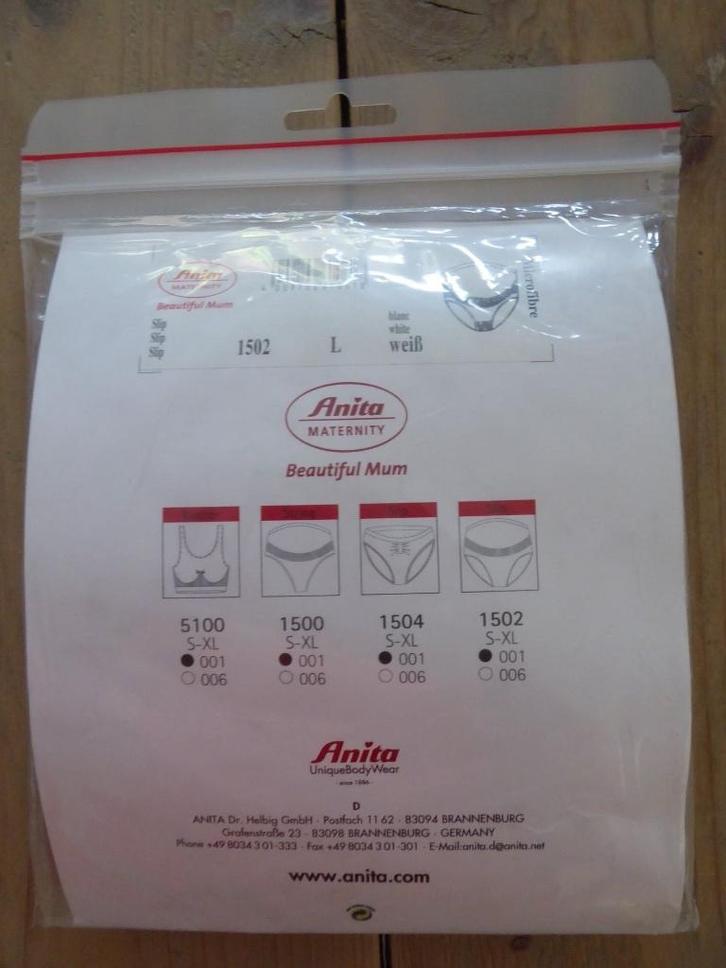 ANITA, witte zwangerschaps slip maat L (nieuw), Kleding | Dames, Zwangerschapskleding, Nieuw, Lingerie of Zwemkleding, Maat 42/44 (L)