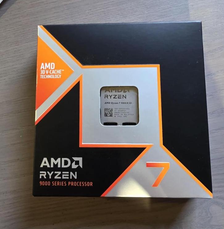 Ryzen 7 9800X3D, Computers en Software, Processors, Zo goed als nieuw, 8-core, 16-core, Overige, 4 Ghz of meer, Ophalen of Verzenden