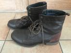 Lederen bottines - maat 43 (nr619), Brun, Porté, Chaussures à lacets, Enlèvement ou Envoi