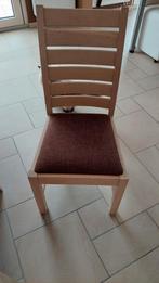 Chaises pour salle à manger en bois et tissus, Ophalen, Gebruikt, Hout