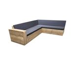 allweather kussens zwart voor hoekbank steigerhout, Tuin en Terras, Bank, Zo goed als nieuw, Ophalen, Steigerhout