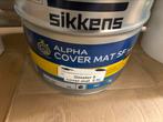Sikkens Alpha cover mat lichtgrijze muurverf voor binnen 10l, Ophalen, Nieuw, Acrylverf