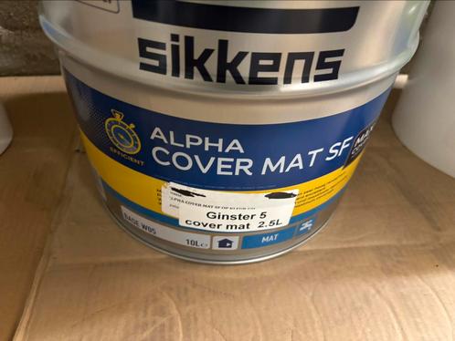 Sikkens Alpha cover mat lichtgrijze muurverf voor binnen 10l, Hobby en Vrije tijd, Schilderen, Nieuw, Acrylverf, Ophalen