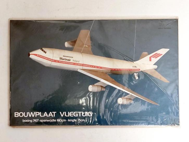 Martinair Boeing 747 bouwplaat, Verzamelen, Luchtvaart en Vliegtuigspotten, Zo goed als nieuw, Schaalmodel, Ophalen of Verzenden
