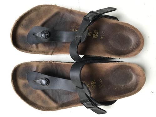 Birkenstock sandalen - maat 40, past voor 41, Kleding | Dames, Schoenen, Gedragen, Sandalen of Muiltjes, Zwart, Ophalen of Verzenden