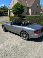 Mooie mx5 te koop, Auto's, Achterwielaandrijving, Zwart, Cabriolet, Leder