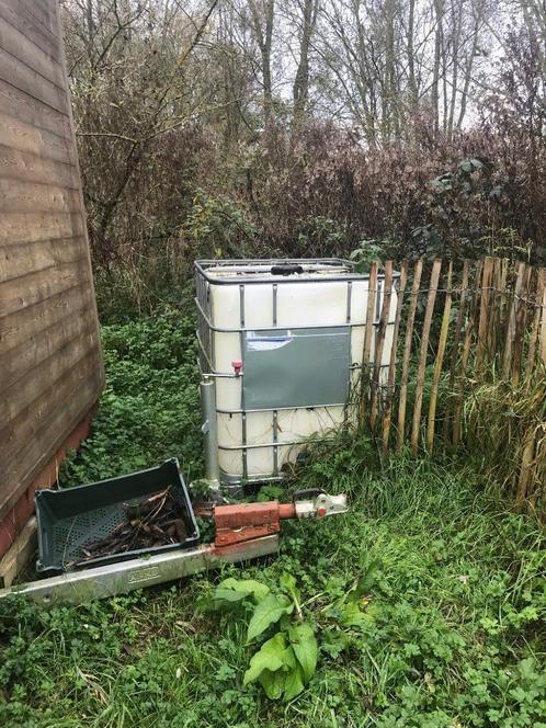 3 Ibc  container watervat. 1000 l, Tuin en Terras, Regentonnen, Zo goed als nieuw, Kunststof, Ophalen