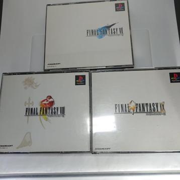 Japanse PlayStation-software voor Final Fantasy 7, 8 en 9 beschikbaar voor biedingen