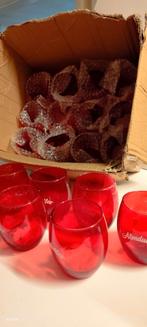 Theelichthouder ALMDUDLER. Rood. 10 stuks., Ophalen of Verzenden, Gebruikt