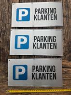 Borden parking klanten (3 stuks), Huis en Inrichting, Woonaccessoires | Tekstborden en Spreuken, Ophalen, Zo goed als nieuw