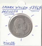 PREUSSEN 2 MARK 1876 A WILLEM ZILVER, Postzegels en Munten, Ophalen of Verzenden, Zilver