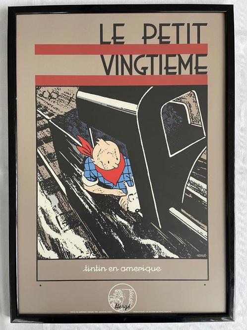 2 Posters Tintin “le petit vingtieme”met beperkte oplage, Verzamelen, Stripfiguren, Zo goed als nieuw, Plaatje, Poster of Sticker