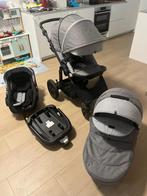Buggy 4-in-1 | Kinderwagen met autostoel, wiegje, carbase &, Gebruikt, Verstelbare duwstang, Ophalen, Kinderwagen