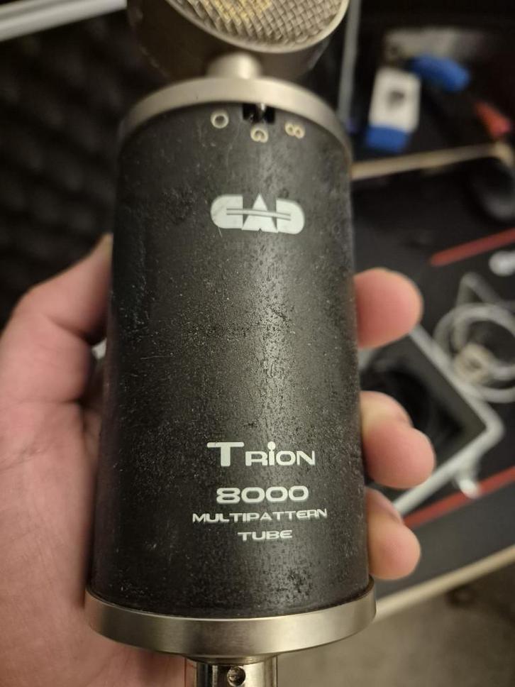 CAD Trion 8000 Tube Condenser Microphone + PSU, Musique & Instruments, Microphones, Utilisé, Micro studio, Enlèvement