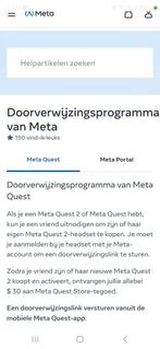 Meta Quest €30 voor ons beiden via doorverwijzingslink, Games en Spelcomputers, Virtual Reality, Verzenden