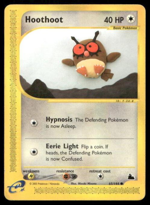 Hoothoot 65/144 - Skyridge, Hobby en Vrije tijd, Verzamelkaartspellen | Pokémon, Gebruikt, Verzenden