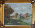 ACKERMANN / GEHUCHT BIJ RIVIER / OLIEVERF DOEK / 50x60cm KAD, Ophalen of Verzenden