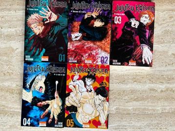 Manga : Jujutsu Kaisen Vol 01, 02, 03, 04 et 05 Comme Neuf beschikbaar voor biedingen