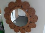 miroir vintage, Enlèvement ou Envoi, Rond, Moins de 50 cm, Moins de 100 cm