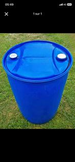 Bidons en plastiques 200 litres, Jardin & Terrasse, Barils de pluie, Enlèvement, Comme neuf