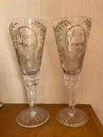 2 speciale huwelijks glazen in geslepen kristal 28 cm in pe, Enlèvement ou Envoi