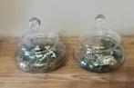 2 glazen pot met deksel, Huis en Inrichting, Ophalen, Zo goed als nieuw