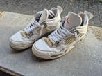Nike Air Jordan 4 Retro blanc oreo/blanc technique, Nike, Enlèvement, Porté, Blanc