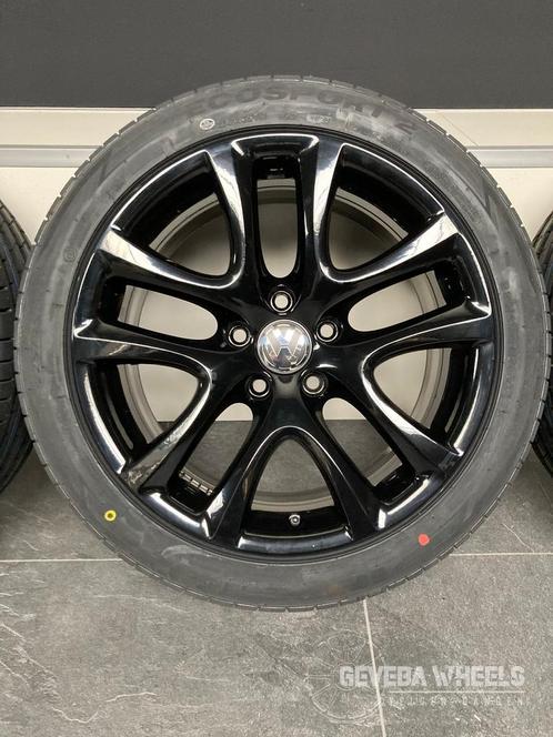 17” originele Volkswagen Golf / Caddy velgen + banden 5x112, Auto-onderdelen, Banden en Velgen, Banden en Velgen, Zomerbanden