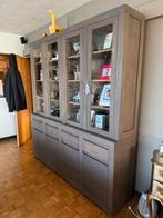 Grote dressoir vitrine met laden en afgesloten kasten, Ophalen
