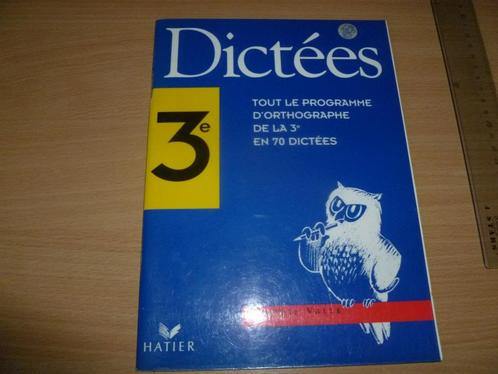 livre Dictees 3e primaire Hatier, Livres, Livres scolaires, Comme neuf, Français, Primaire, Enlèvement ou Envoi