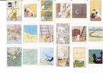 Lot complet de 64 chromos Milou - Concours Bubble gum 1964, Collections, Personnages de BD, Comme neuf, Tintin, Image, Affiche ou Autocollant