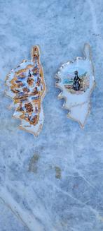 2 oude porceleinen vakantie schaaltjes (13iv272), Ophalen of Verzenden