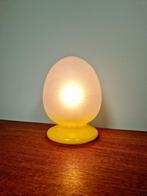 Vintage tafellamp van bubbelglas, jaren 70, Ophalen of Verzenden