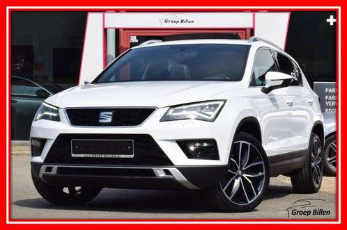 SEAT Ateca 1.4TSI 4Drive LEDER - NAVI - LED - PANO DAK - ALU, Auto's, Seat, Bedrijf, Te koop, Ateca, 4x4, ABS, Achteruitrijcamera