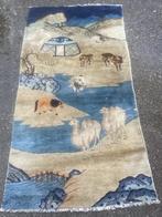 Prachtig antiek zeldzaam Chinees Tao Pao handgeknoopt tapijt, Verzenden