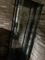 glazen vitrine kast,  met 3 glazen schappen, Huis en Inrichting, Kasten | Vitrinekasten, Ophalen, Gebruikt, 50 tot 100 cm, Glas