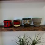 vintage keramieken bloempot, Tuin en Terras, Bloempotten, Ophalen of Verzenden, Gebruikt