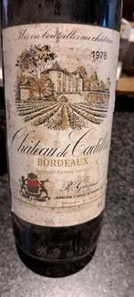 Chateau De Cadillac 1978, Pleine, Enlèvement, France, Vin rouge