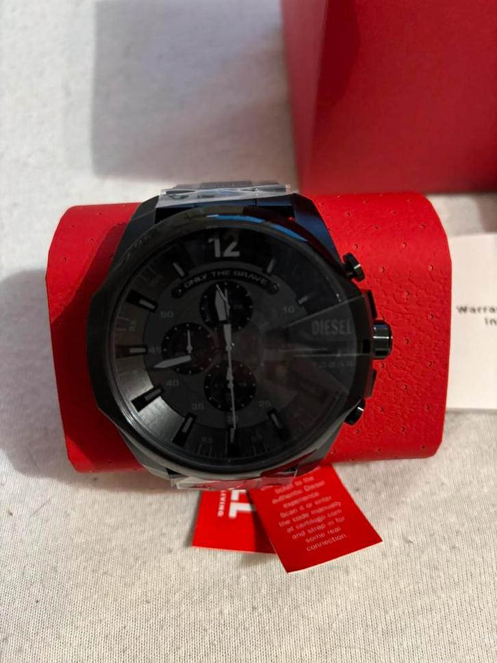 Diesel Chronograaf – Gloednieuw (Zwart), Handtassen en Accessoires, Horloges | Heren, Nieuw, Polshorloge, Overige merken, Overige materialen