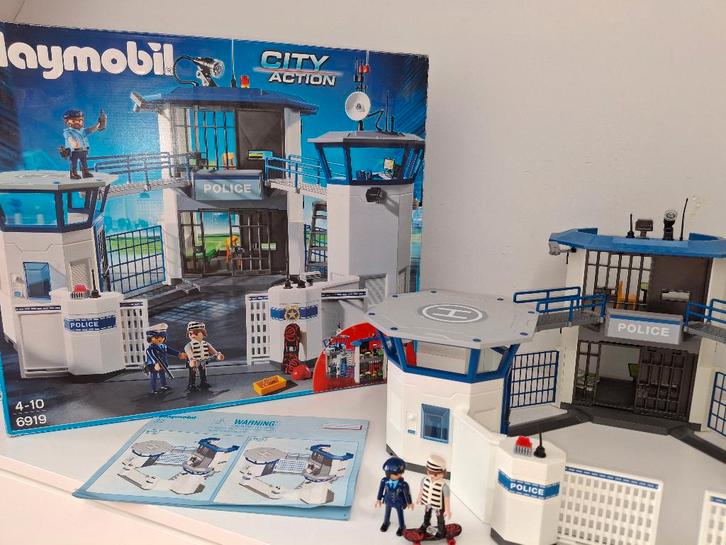 Playmobil politiekazerne 6919, Kinderen en Baby's, Speelgoed | Playmobil, Zo goed als nieuw, Complete set, Ophalen