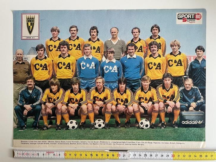 Poster SK Lierse 1980-81 (Sport 80), Verzamelen, Sportartikelen en Voetbal, Zo goed als nieuw, Poster, Plaatje of Sticker, Ophalen of Verzenden