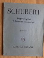 Schubert Impromptus Moments musicaux, Muziek en Instrumenten, Bladmuziek, Gebruikt, Ophalen